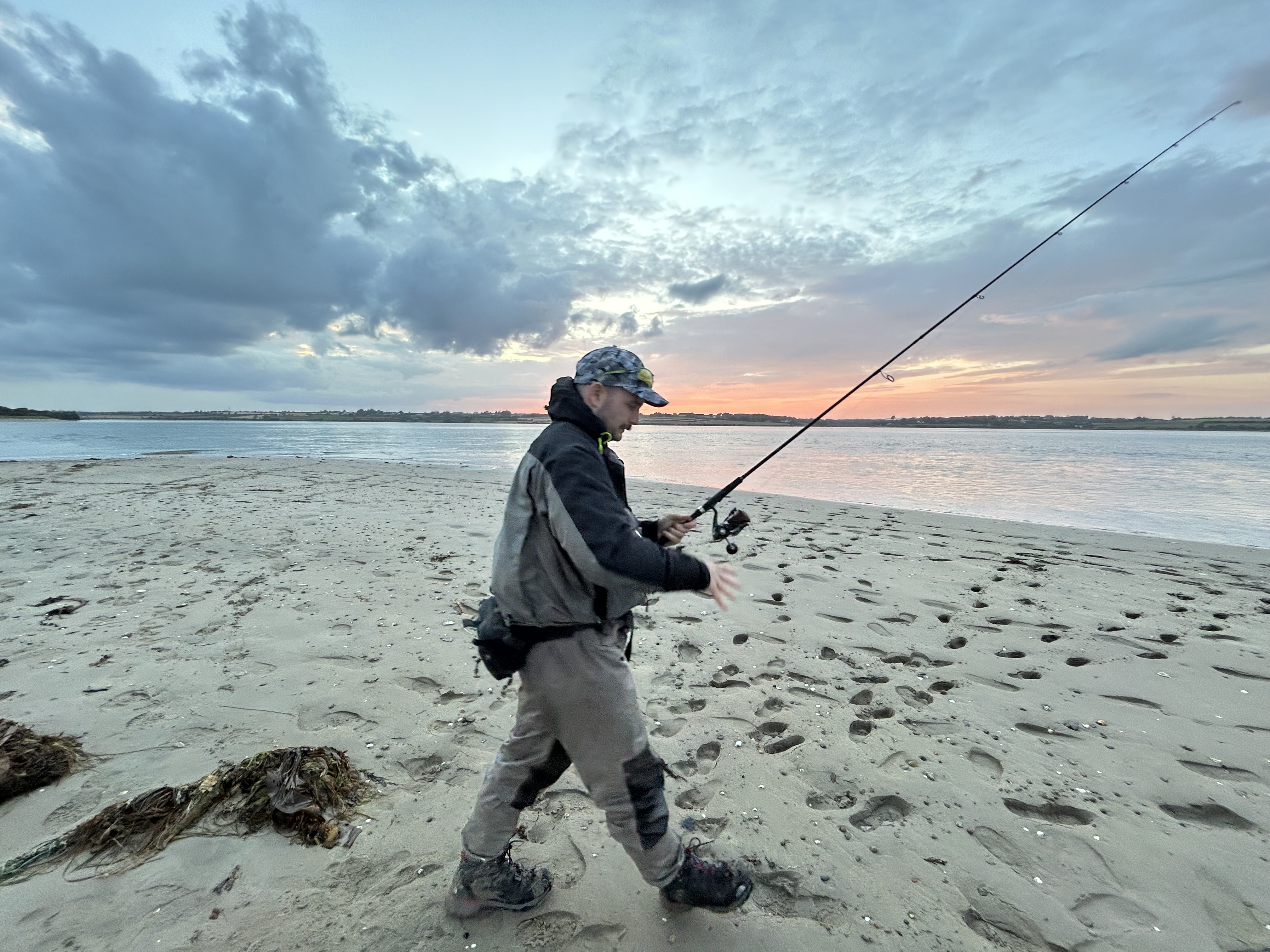 Casting at sunset
